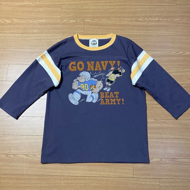 (L) 토이즈맥코이 USN 뽀빠이 풋볼티셔츠