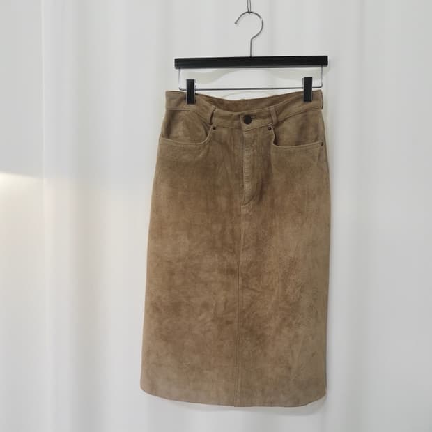 vintage suede skirt 