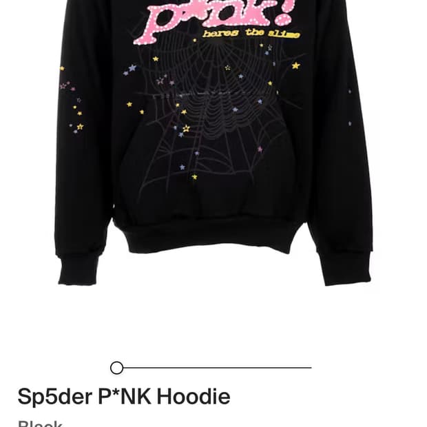 OG Sp5der 후드 블랙 XL