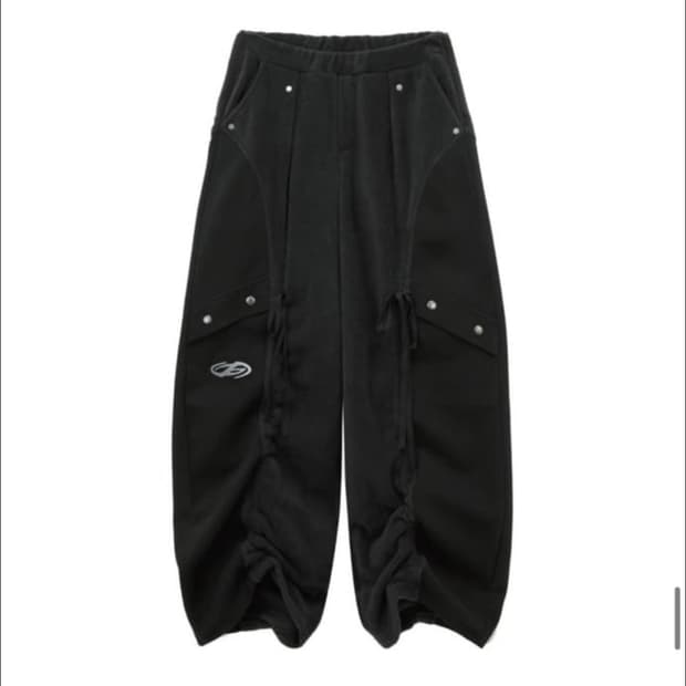 허그유어스킨 플리스 바지 블랙