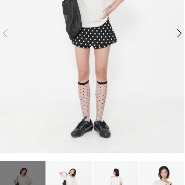 오운서) Co Co Dot Low-Fit Pants Skirt BK L