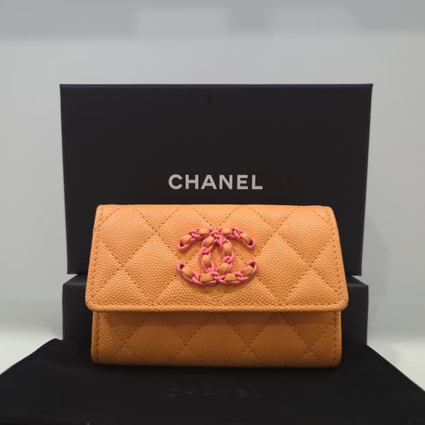 샤넬 캐비어 카드지갑