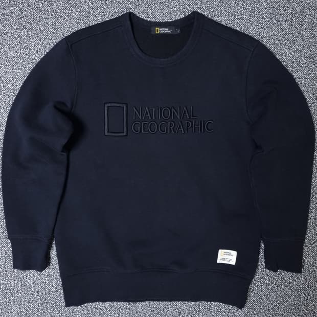 [무료배송][100]내셔널지오그래픽 남성용 기모 맨투맨 긴팔티