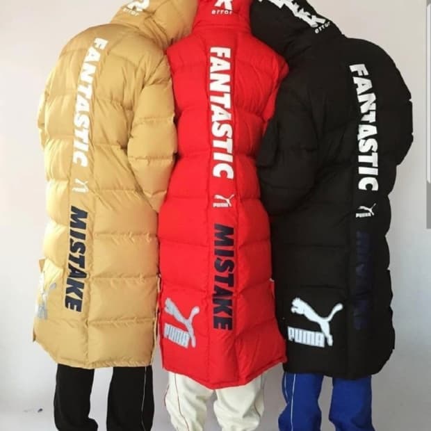 아더에러X퓨마 한정판 롱패딩