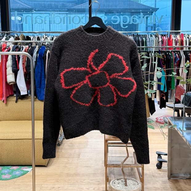 팔로마울 브라운 플로레케 울 니트 