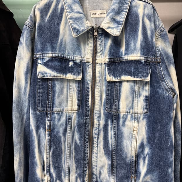 Helmut Lang bleached denim jacket
