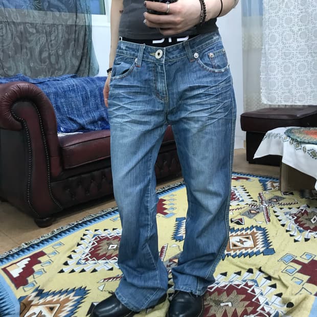 빈티지 워싱 부츠컷 데님팬츠 (Z1039)