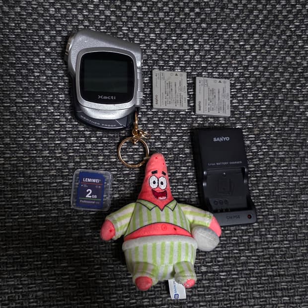 산요작티 ca6/sanyo xacti ca6/정품배터리충전기/조약돌