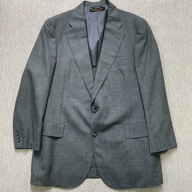 브룩스브라더스 글렌체크 그레이 블레이저 