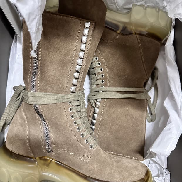rick owens sisyphus tractor boots dust40