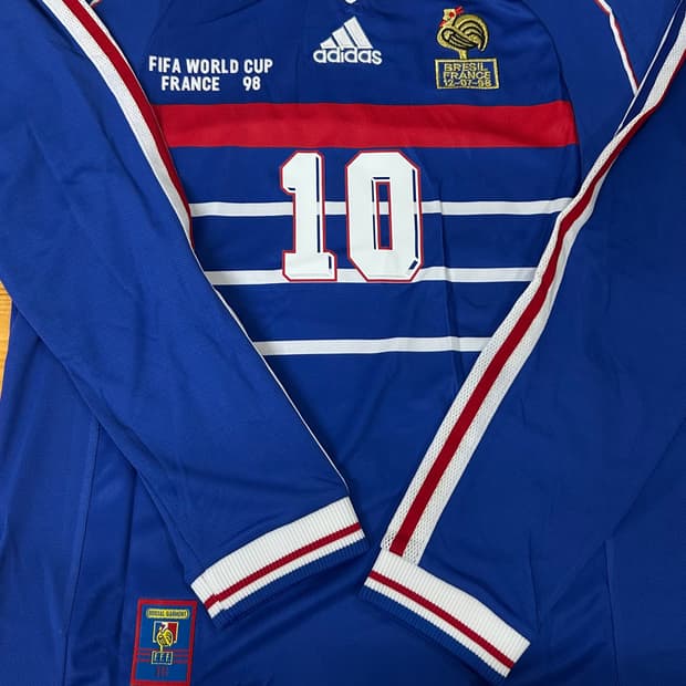 레트로 프랑스 지단 유니폼 긴팔