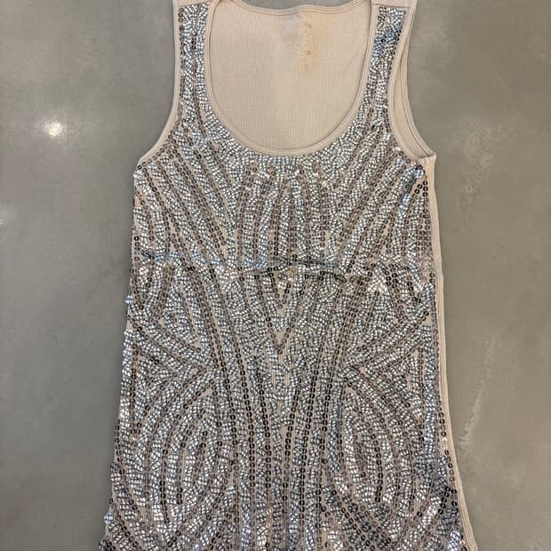 MICHAEL KORS Y2K 스팽클 탱크탑