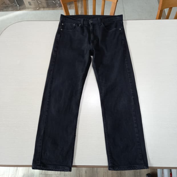 32 리바이스505 스판 일자진 블랙 32-337