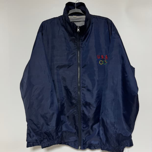 USA 올림픽 네이비 바람막이 100-105