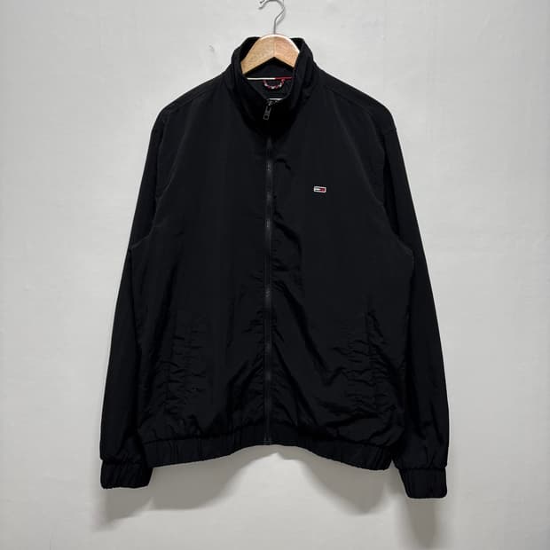 타미힐피거 블랙 나일론 자켓