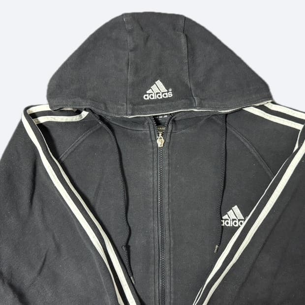 빈티지 아디다스 올드스쿨 삼선 후드집업
