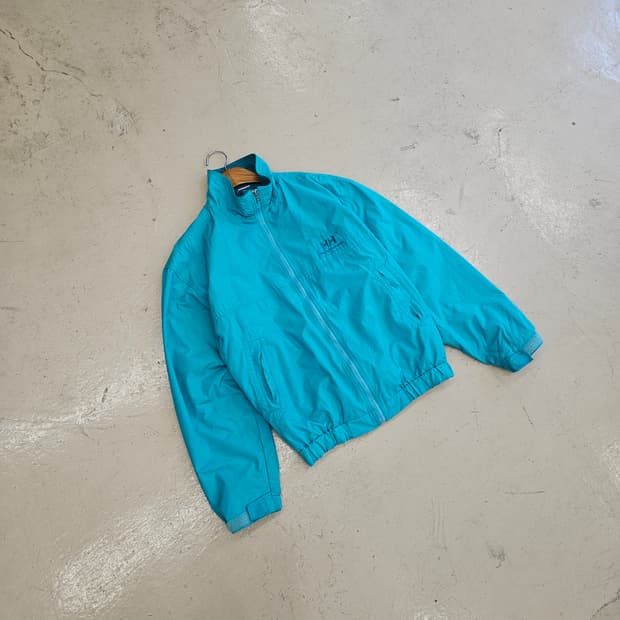 90's helly hansen 핼리핸슨 바람막이 봄버 블루종 M~L