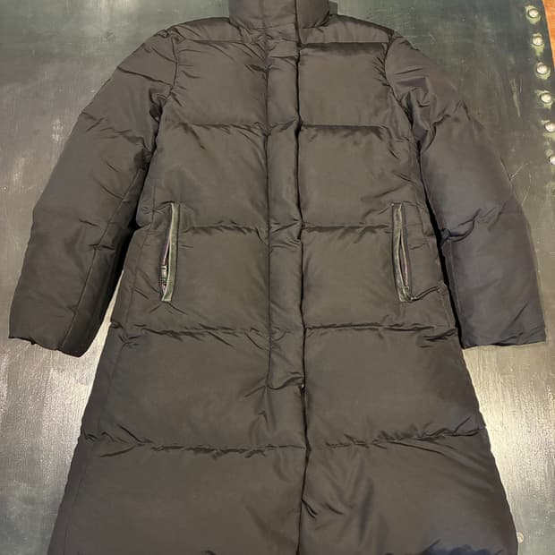 M) 버버리 다운 롱패딩 코트 블랙