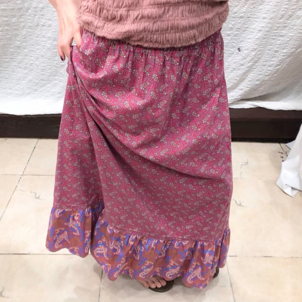 Rosy Paisley Breeze Skirt