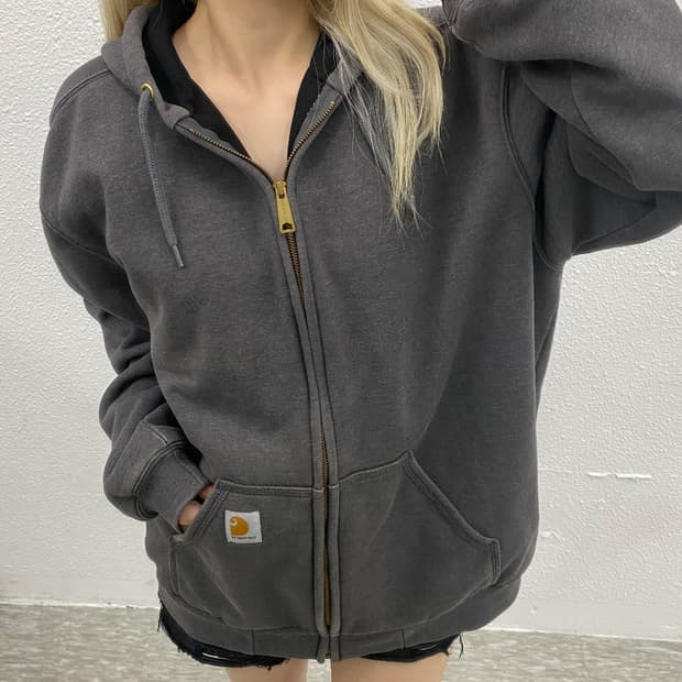 칼하트 써멀 차콜 후드집업 L