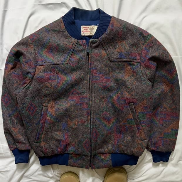 90s Saddle King 웨스턴 아즈텍 자켓