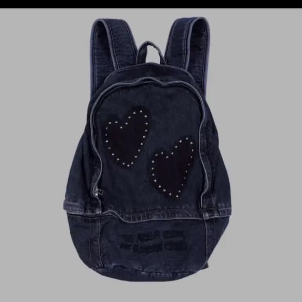 더뮤지엄비지터 데님 백팩
