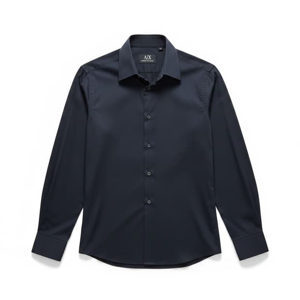 Armani Exchange 슬림핏 네이비 셔츠 S