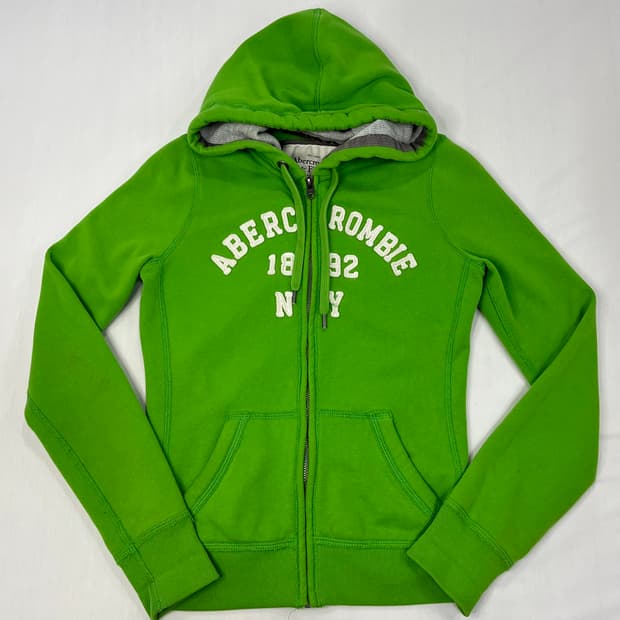 아베크롬비 그린 후드집업