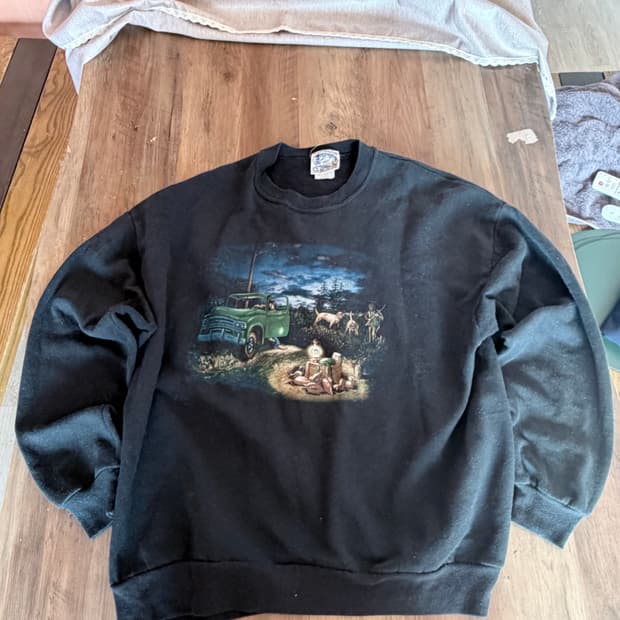 빈티지 프린트 스웻셔츠