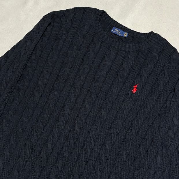 L 폴로랄프로렌 케이블 니트