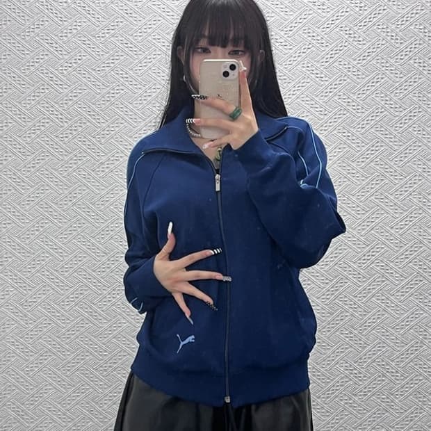 푸마 올드스쿨 레트로 90's 라인 져지 집업 100 C10456