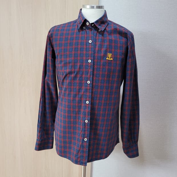 티니위니 TeenieWeenie 남자 체크 셔츠 100  네이비