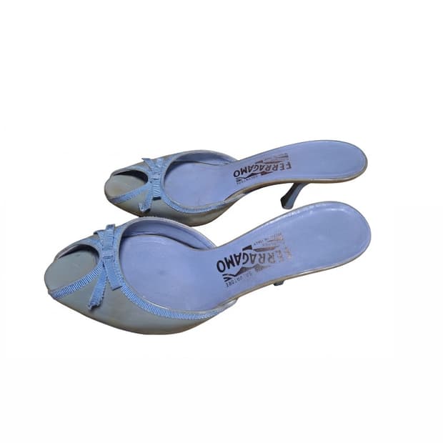 페라가모 Ferragamo 슬리퍼 블루뮬 힐