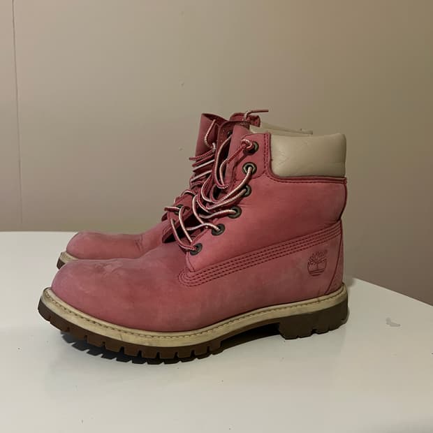 팀버랜드 6인치 프리미엄 핑크 부츠