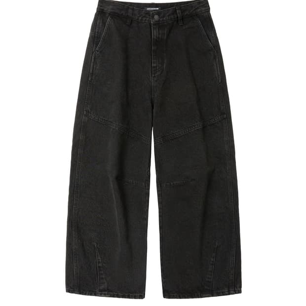 해칭룸 와이드 라인 진 더스티 블랙 4사이즈