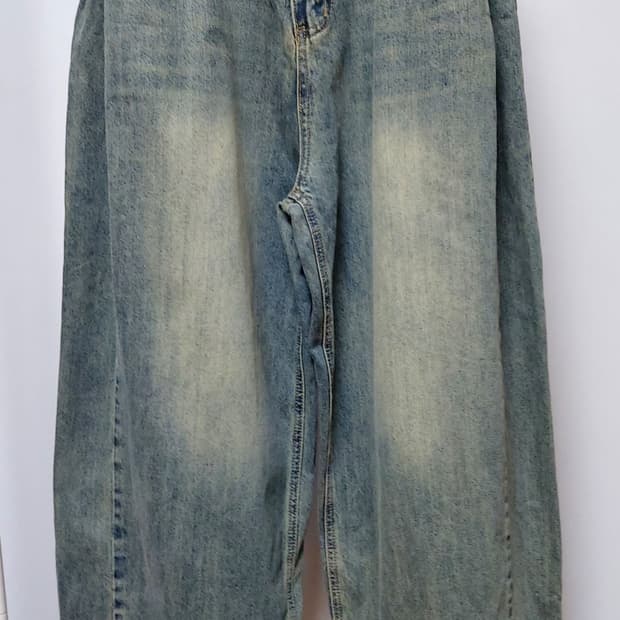 S-BIN JEANS 와이드 벌룬 데님 팬츠(XL)새상품
