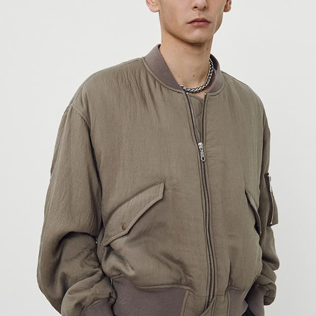 토니웩 실크 MA-1 봄버 자켓