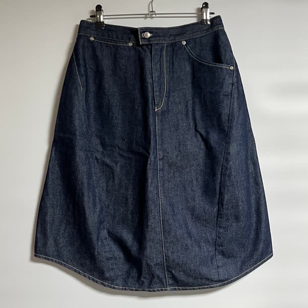 리바이스 엔지니어드 생지 데님 A라인 치마 스커트 M