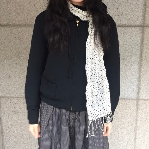 프릴 후드 집업