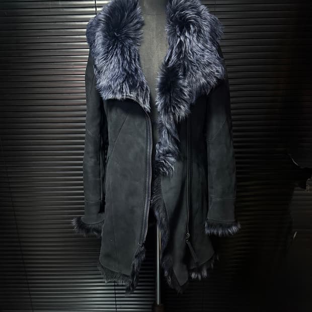 로보 천연 가죽 모피 양 털 밍크 무스탕 스웨이드 고스 펑크 락 스페인