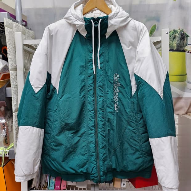 아디다스 후드 남성 패딩자켓 110 패디드 아니컬러자켓 XD51