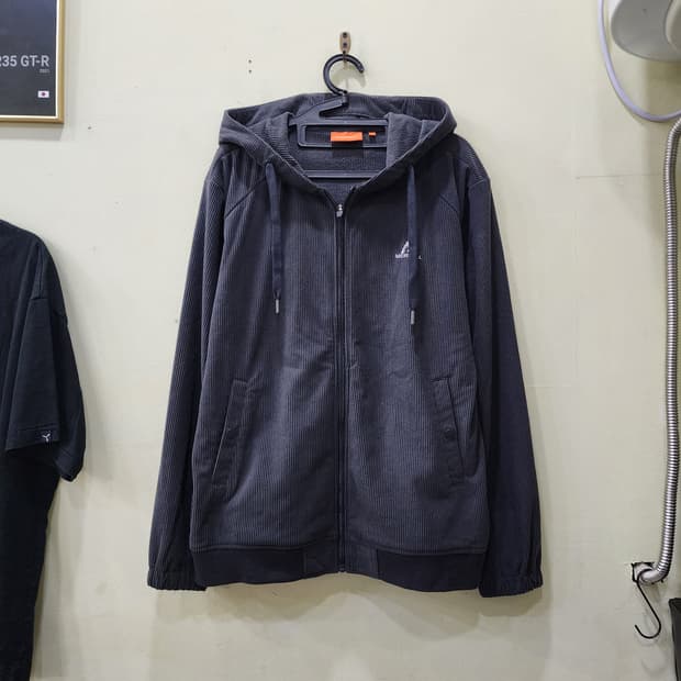 [105] MERRELL 골지 플리스 후드집업 (차콜)