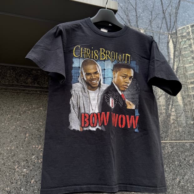00s 크리스브라운 바우와우 부틀렉 티셔츠
