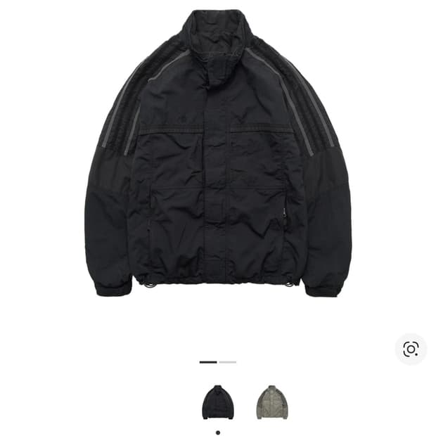 (2, 새상품) 폴리테루 올드스쿨 트랙파카 블랙 1.2v