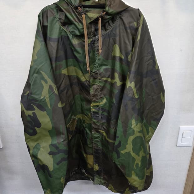 밀리터리 카모 우의 레인자켓 xl xxl