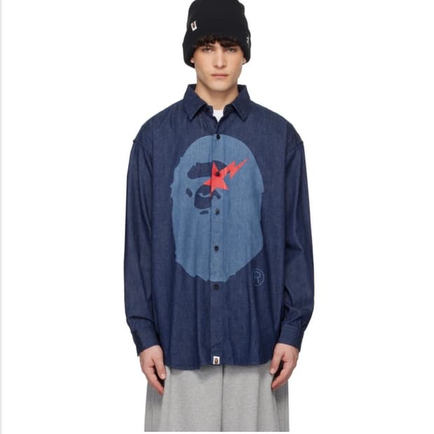 BAPE STA Ape Head Relaxed FIt Denim
