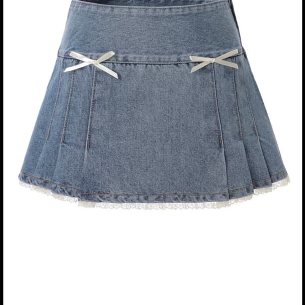 쓰리타임즈 perky denim skirt 퍼키 데님 스커트(새상품)