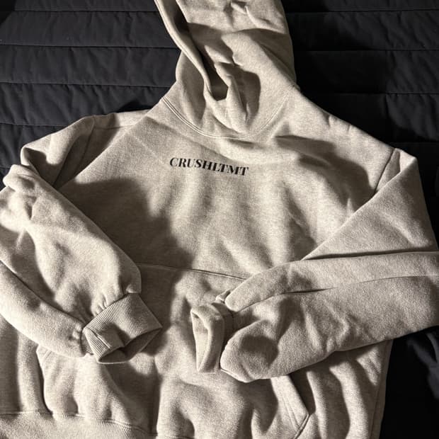 라이크더모스트 크러쉬 후드티 그레이 M