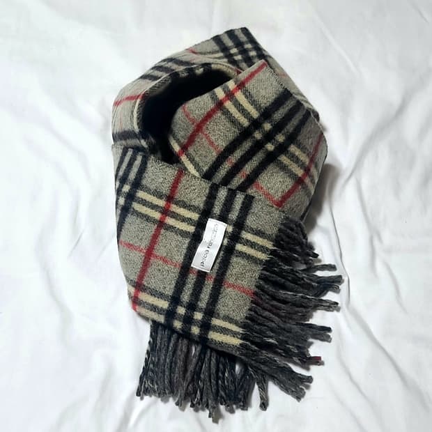 Paco Rabanne 파코라반 타탄체크 양면 울머플러