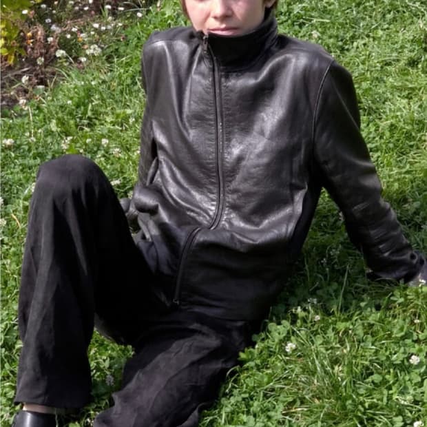 머듈 레더자켓 브라운 1사이즈